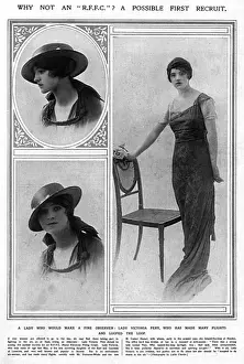 Loop Prints: Lady Victoria Pery, female aviation enthusiasat, WW1