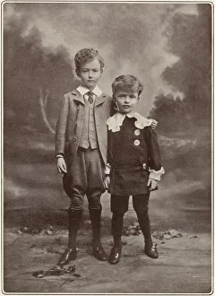 Images Dated 24th October 2019: Lady Violet Brasseys sons, Cyril and Gerard