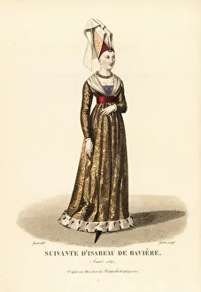 Brocade Gallery: Lady in waiting to Isabelle of Bavaria, wife