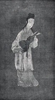 Lilac Prints: Lady With a Wine Vessel
