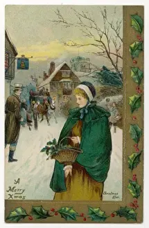 Careful Prints: Lady in Wintry Street