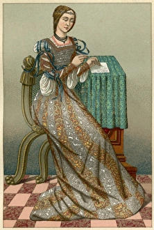 Images Dated 14th September 2017: Lady Writing Letter 16C