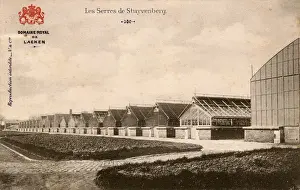 Laeken Prints: Laeken, Belgium - A long row of Greenhouses