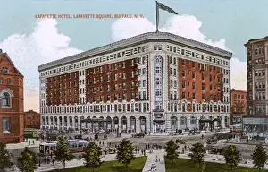 Lafayette Prints: Lafayette Hotel, Lafayette Square, Buffalo, NY, USA