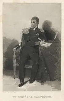 Roch Prints: Lafayette, Seated Writing