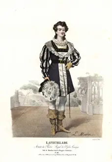 Bergere Prints: Lafeuillade as Montfort in La Bergere Chatelaine, 1820