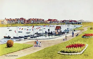 Bunting Prints: The Lagoon, Hove, Sussex