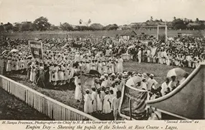 Nigeria Prints: Lagos, Nigeria - Empire Day - Schoolchildren