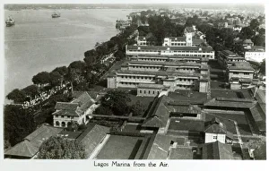 Images Dated 16th September 2011: Lagos, Nigeria - The Marina from the air