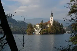 Lake Bled with church, Slovenia