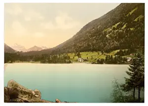 Alps Prints: Lake Champex, I. Valais, Alps of, Switzerland
