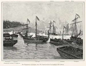 Champlain Prints: Lake Champlain Battle