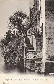 Lago Prints: Lake Como, Italy - Stairs up to the Balbianello Villa