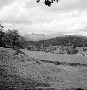 Lake district: View towards the lakes peaks