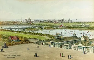 Lake and Floral Bridge, Southport, Lancashire