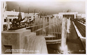 Pavilions Gallery: Lake and Fountains - Empire Exhibition, Scotland