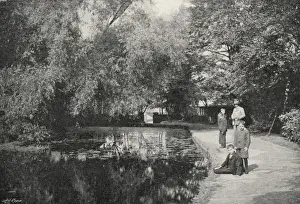 Norwood Prints: The Lake, Lambeth Schools, West Norwood, London