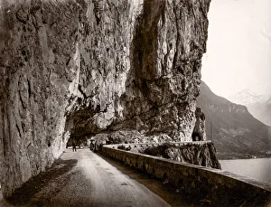 Lake Lucerne. Old Axenstrasse, Sitzerland ?