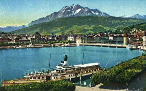 Images Dated 27th June 2011: Lake Lucerne with Pilatus mountain, Switzerland