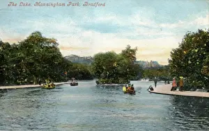 Manningham Prints: The Lake - Manningham Park, Bradford, Yorkshire