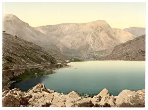 Lake Ogwen, Nant Francon (i. e. Nant Ffrancon) Pass, Wales