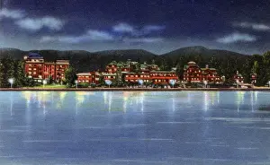 Shoreline Prints: Lake Placid, N. Y. USA - Lake Placid Club