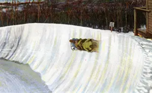 Adirondack Prints: Lake Placid, N. Y. USA - Riding High on Whiteface Curve