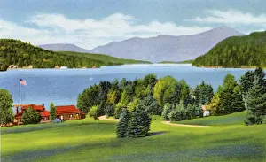 Jul18 Prints: Lake Placid, N. Y. USA - View from Signal Hill