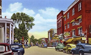 New Images from the Grenville Collins Collection Gallery: Lake Placid, N.Y. USA - Main Street