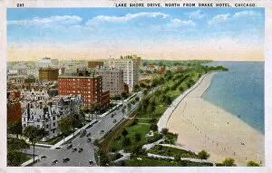 Neighbourhood Gallery: Lake Shore Drive, Looking North from Drake Hotel, Chicago