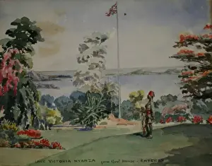 Flag Pole Prints: Lake Victoria Nyanza, Entebbe
