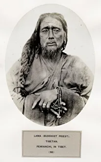 Lama, Buddhist priest, Tibetan, Pemianchi in Tibet