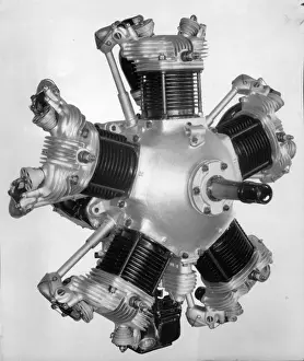 Cylinder Prints: Lambert Aircraft Engine Corp. R-266 five-cylinder 90hp radia
