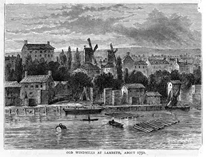 Wind Mills Prints: LAMBETH 1750
