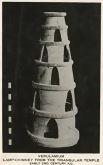 Herts Prints: Lamp Chimney from Triangular Temple, Verulamium