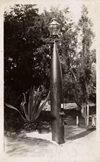 Gibraltar Gallery: Lamp post made from German torpedo, Gibraltar