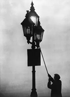 Lamp Prints: Lamplighter at work