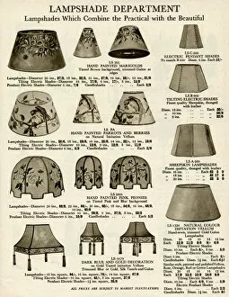Images Dated 6th November 2015: Lampshades with motifs 1929