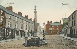 Lancashire - Poulton, The Stocks and cross