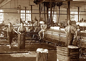 Textiles Collection: Lancashire Spinning Mill Victorian period
