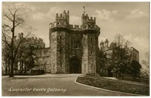 Lancaster Prints: Lancaster Castle Gateway, Lancashire, England