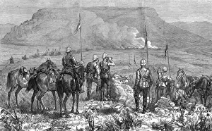 Lancers returning from burning kraals, Zulu War, 1879