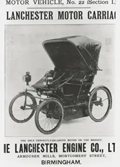 Lanchester motor carriage advert