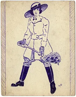 Manure Prints: Land Girl by George Ranstead