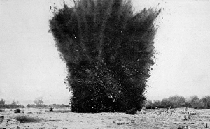 Images Dated 18th April 2004: Land-mine explosion
