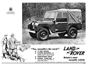 Country Gallery: Land Rover advertisement, 1953