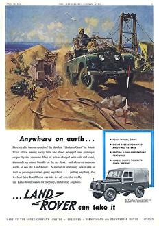 Land Rover advertisement, 1955