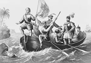 1492 Prints: The landing of Columbus at San Salvador, October 12, 1492
