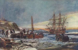 Arriving Collection: Landing of the Pilgrim Fathers, New England, 1620