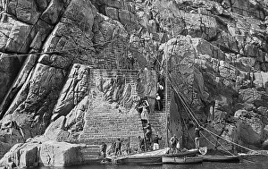 Scilly Prints: Landing on Round Island, Isles of Scilly